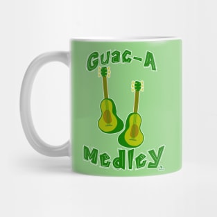 Guac Medley Guacamole Avocado Guitar Slogan Mug